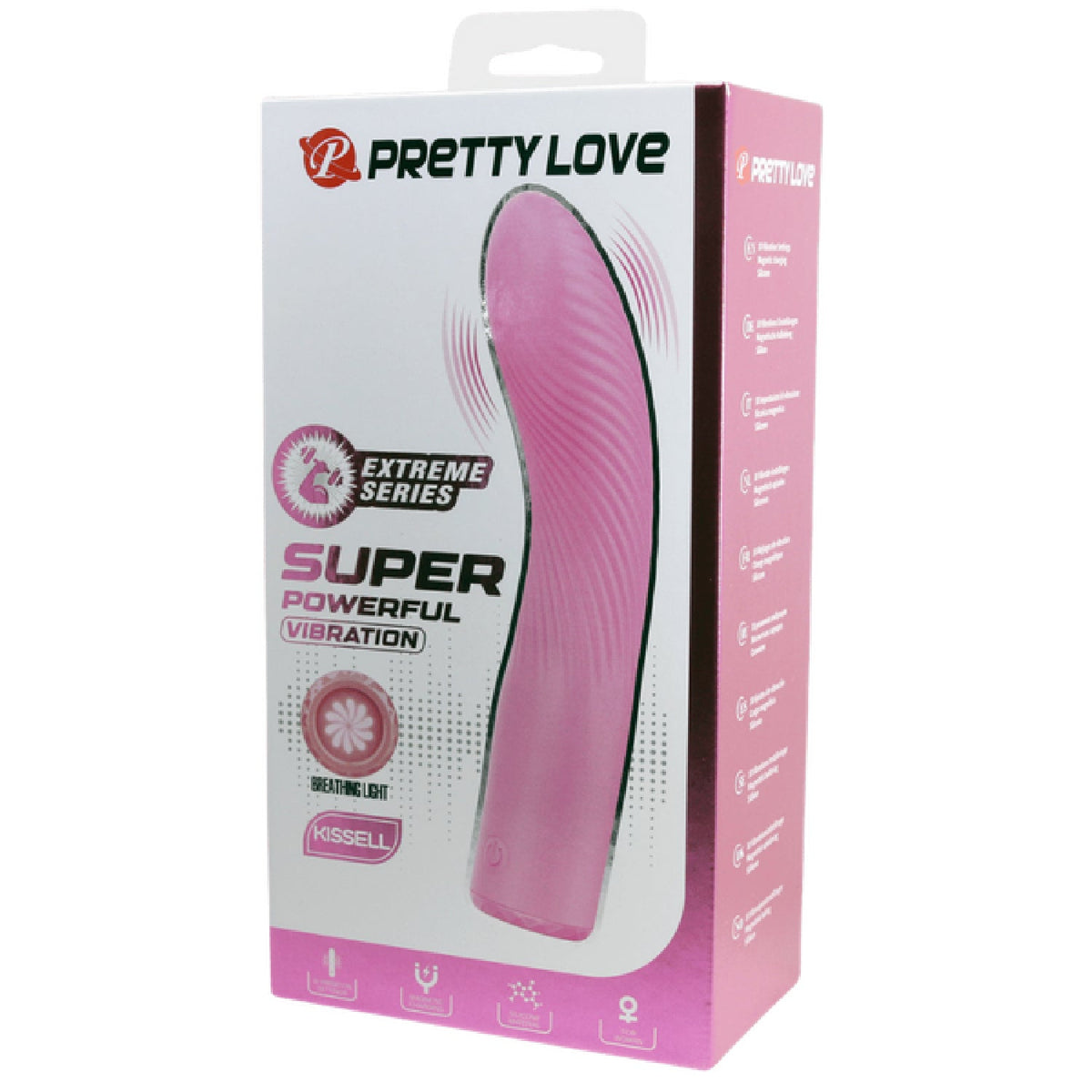 Kissell Rechargeable Vibrator – 10 Function, Breathing Light Design, Slim Silicone Body > Vibrators > G-Spot