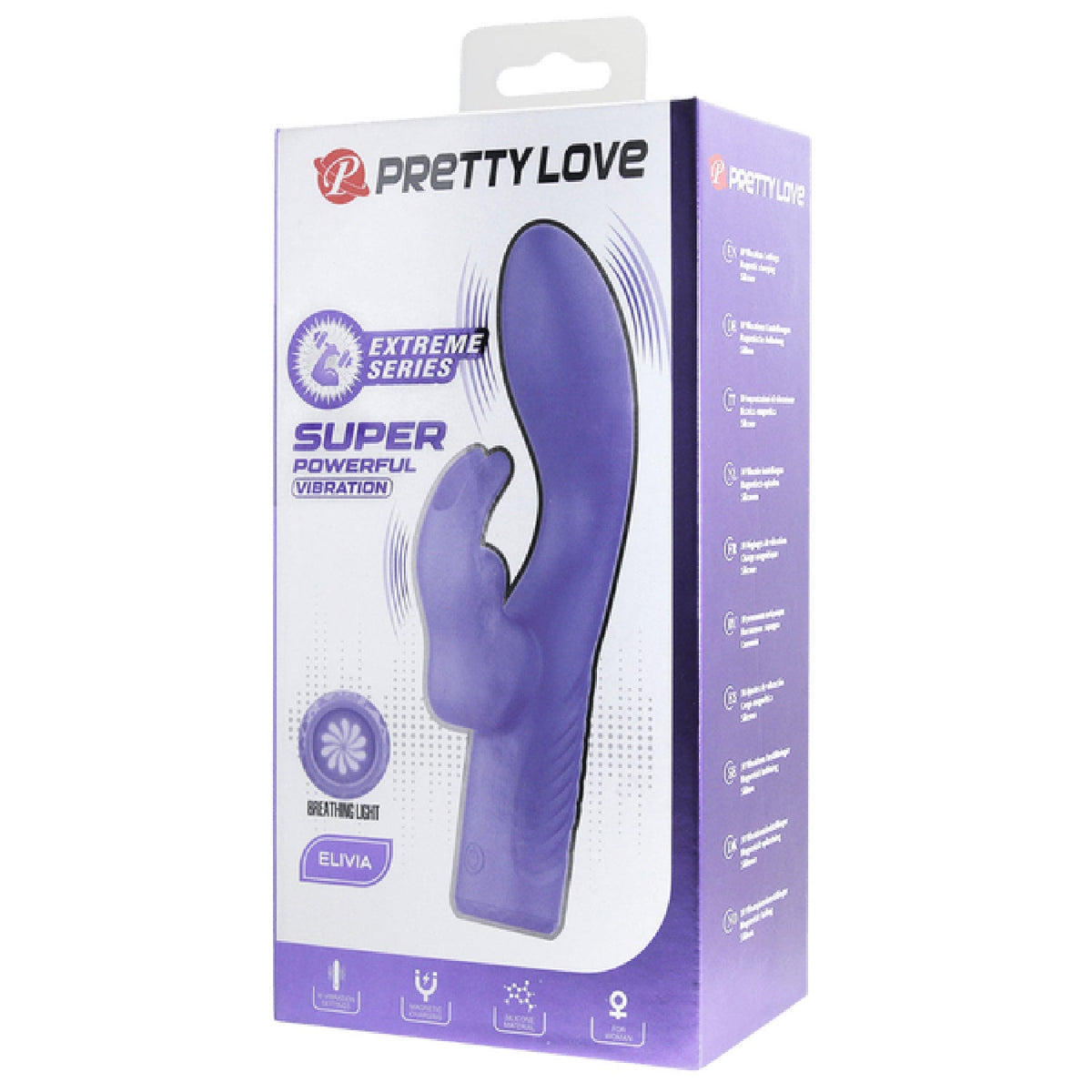 Rechargeable Elivia – 10 Function Silicone G-Spot Vibrator with Breathing Light > Vibrators > Ladies > Rabbit
