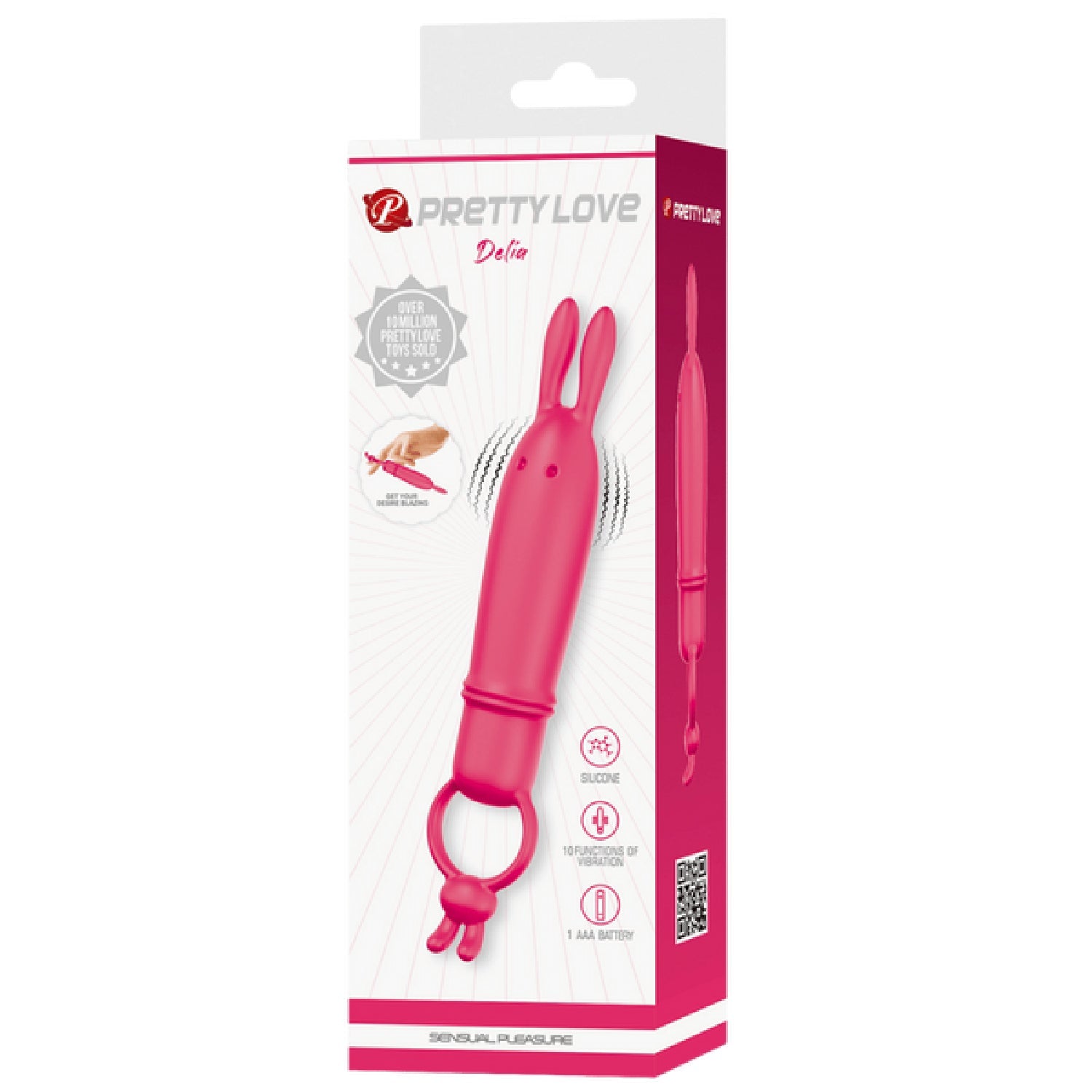 Delia Bunny Finger Vibrator – Silicone 10-Mode Finger Vibrator One Size > Vibrators > Finger Vibrators