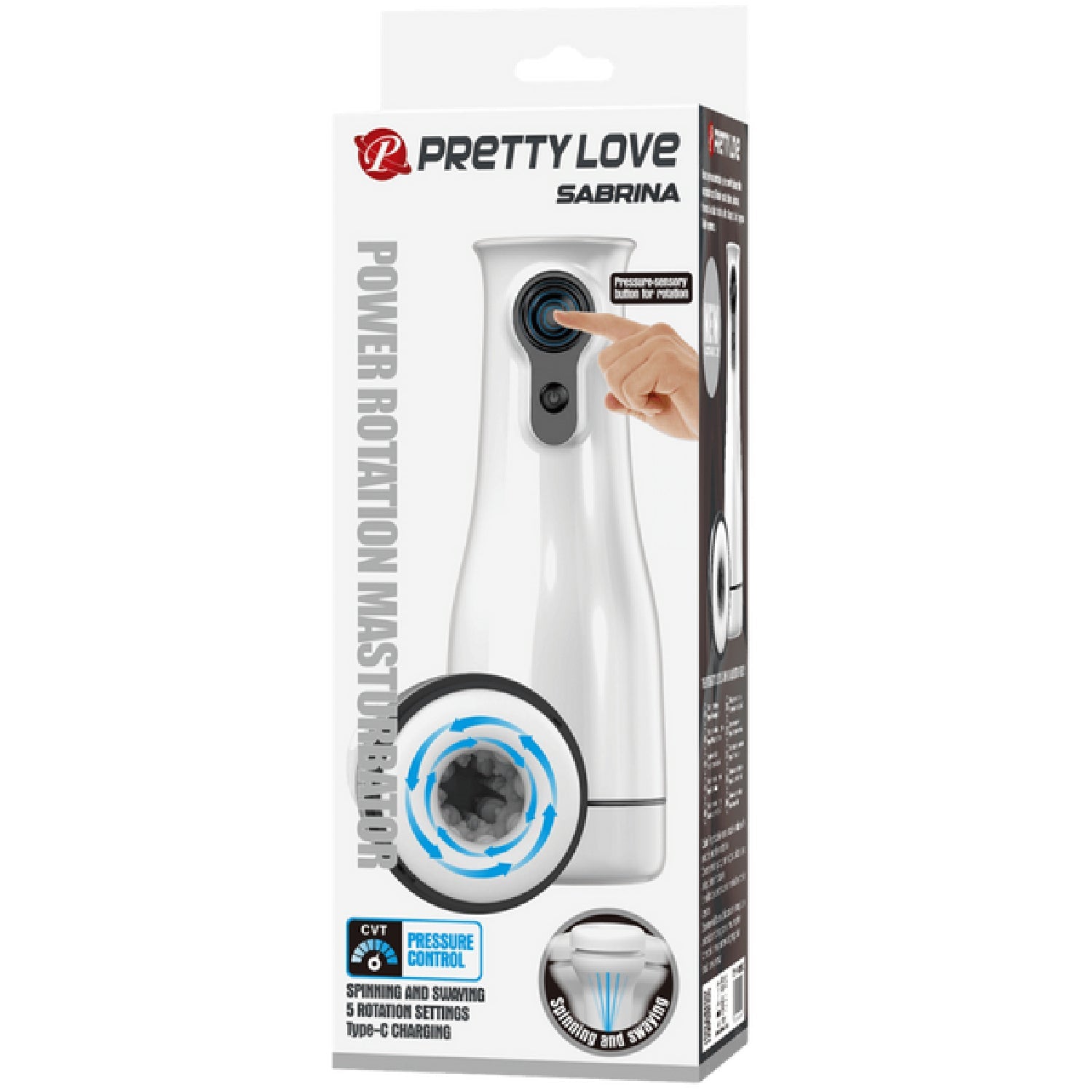 Sabrina – Rechargeable Rotating Men's Masturbator with Voice Function > Sex Toys For Men > Masturbators > Vibrating