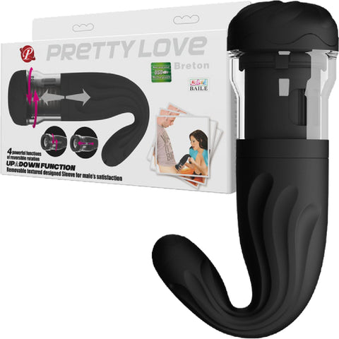 Pretty Love Breton – Rechargeable Male Masturbator with Rotation and Thrust Functions One Size > Sex Toys For Men > Masturbators > Vibrating