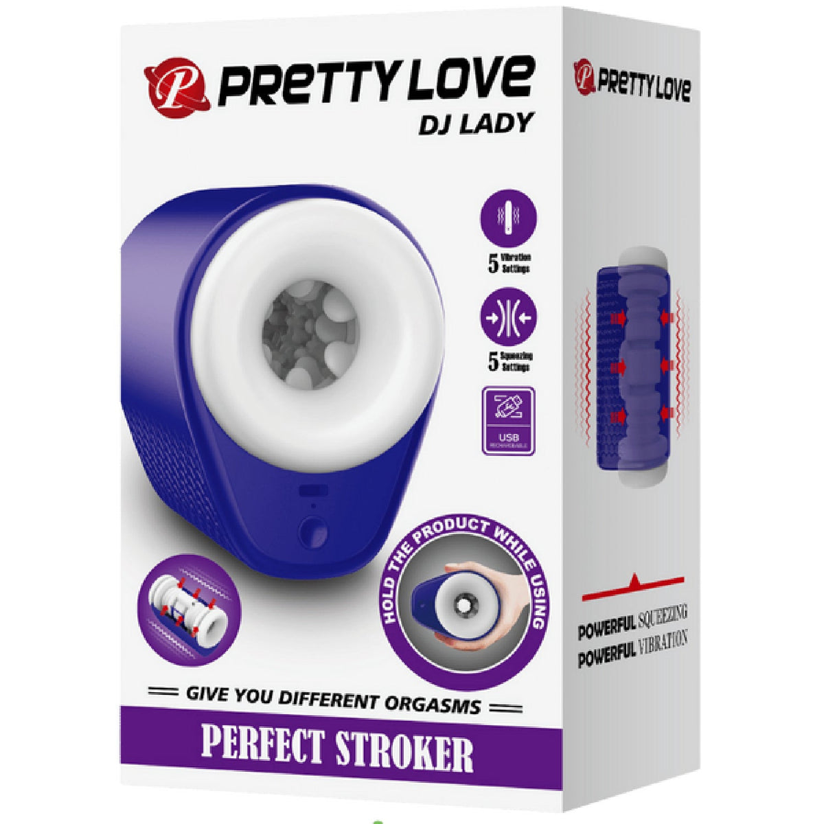 DJ Girl Perfect Stroker – Multi-Speed Thrusting Masturbator Cup > Sex Toys For Men > Masturbators > Vibrating