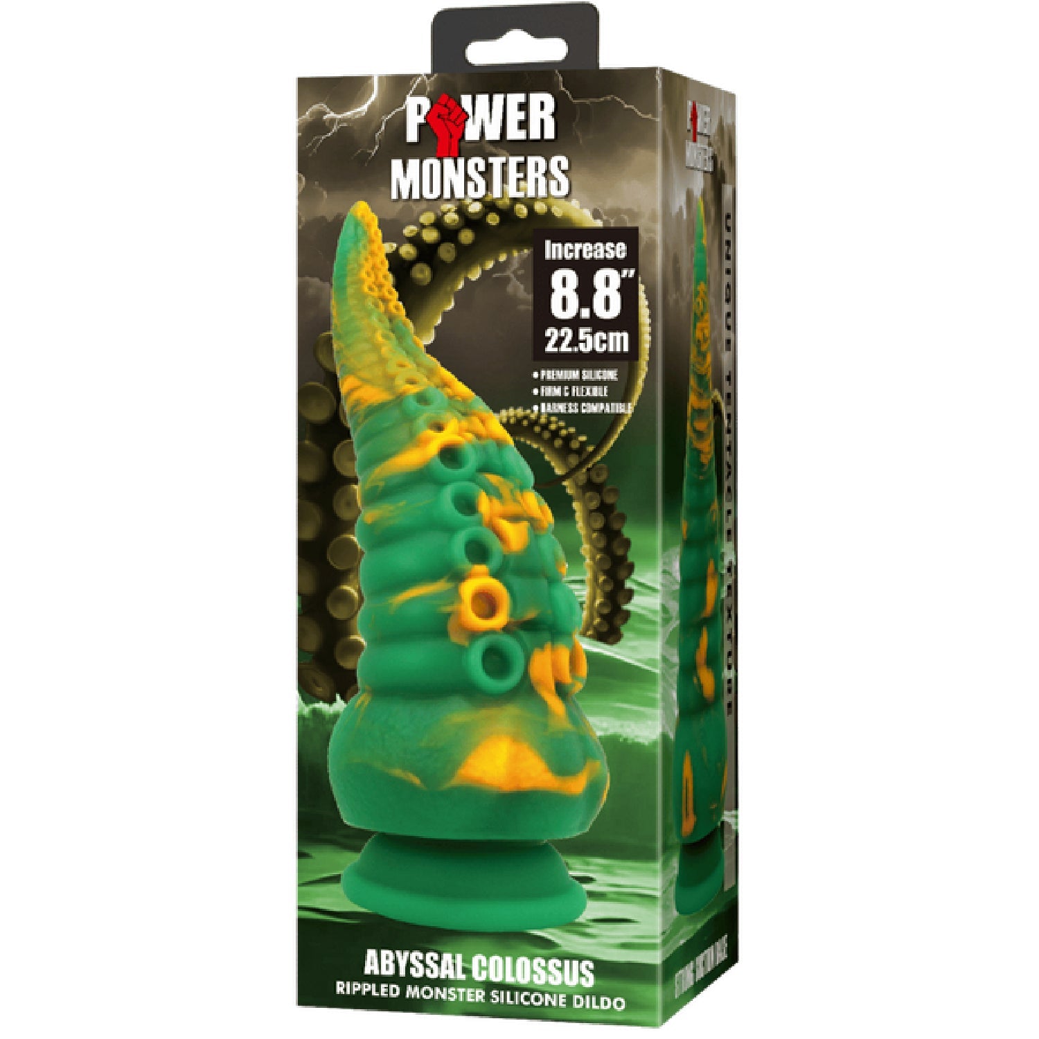 Abyssal Colossus – Silicone 8.8 Inch Dildo with Pronounced Ridges > Dildos > Fantasy