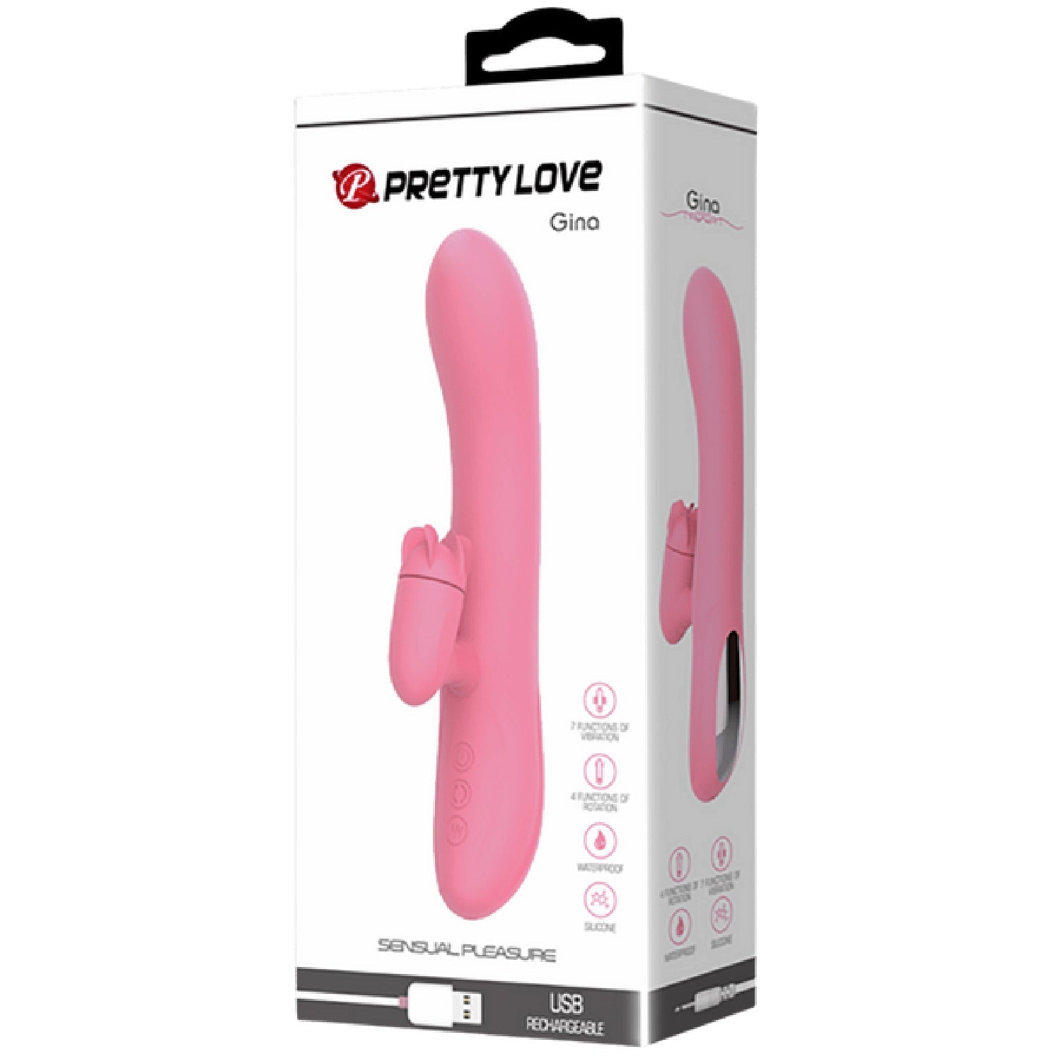 Gina – Rotating Tongue Rabbit Vibrator with 7 Vibration Functions > Vibrators > Ladies > Rabbit