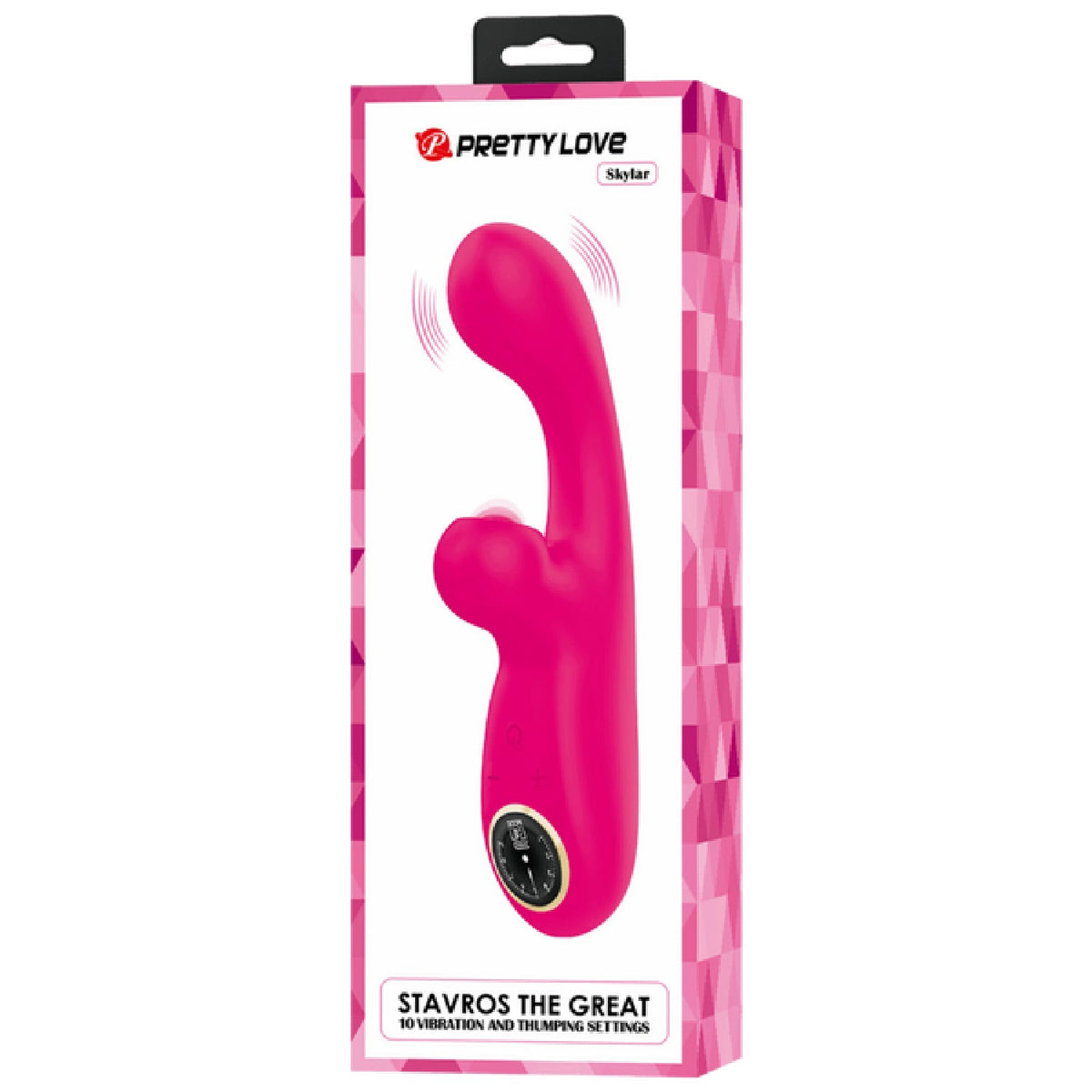 Rechargeable Skylar – Velvet Silicone Multifunction Rabbit Vibrator with Thumping and Vibration Modes > Vibrators > Ladies > Rabbit