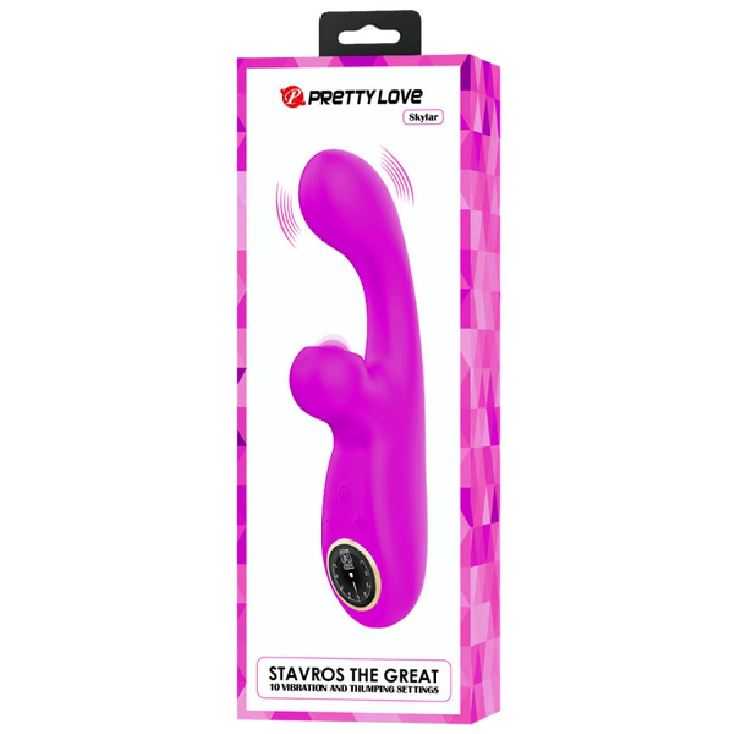 Rechargeable Skylar – Velvet Silicone Multifunction Rabbit Vibrator with Thumping and Vibration Modes > Vibrators > Ladies > Rabbit