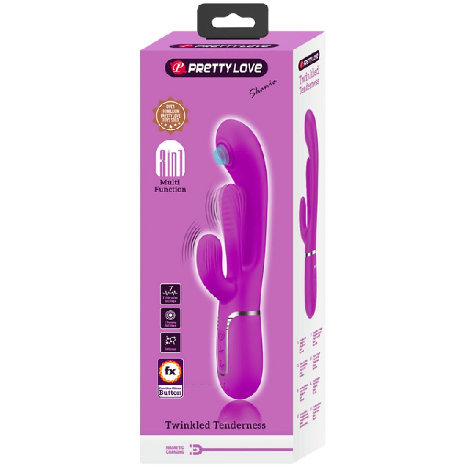 Shania 4in1 Multi-Function Rabbit Vibrator – Velvet Silicone 7 Vibration Settings > Vibrators > Ladies > Rabbit