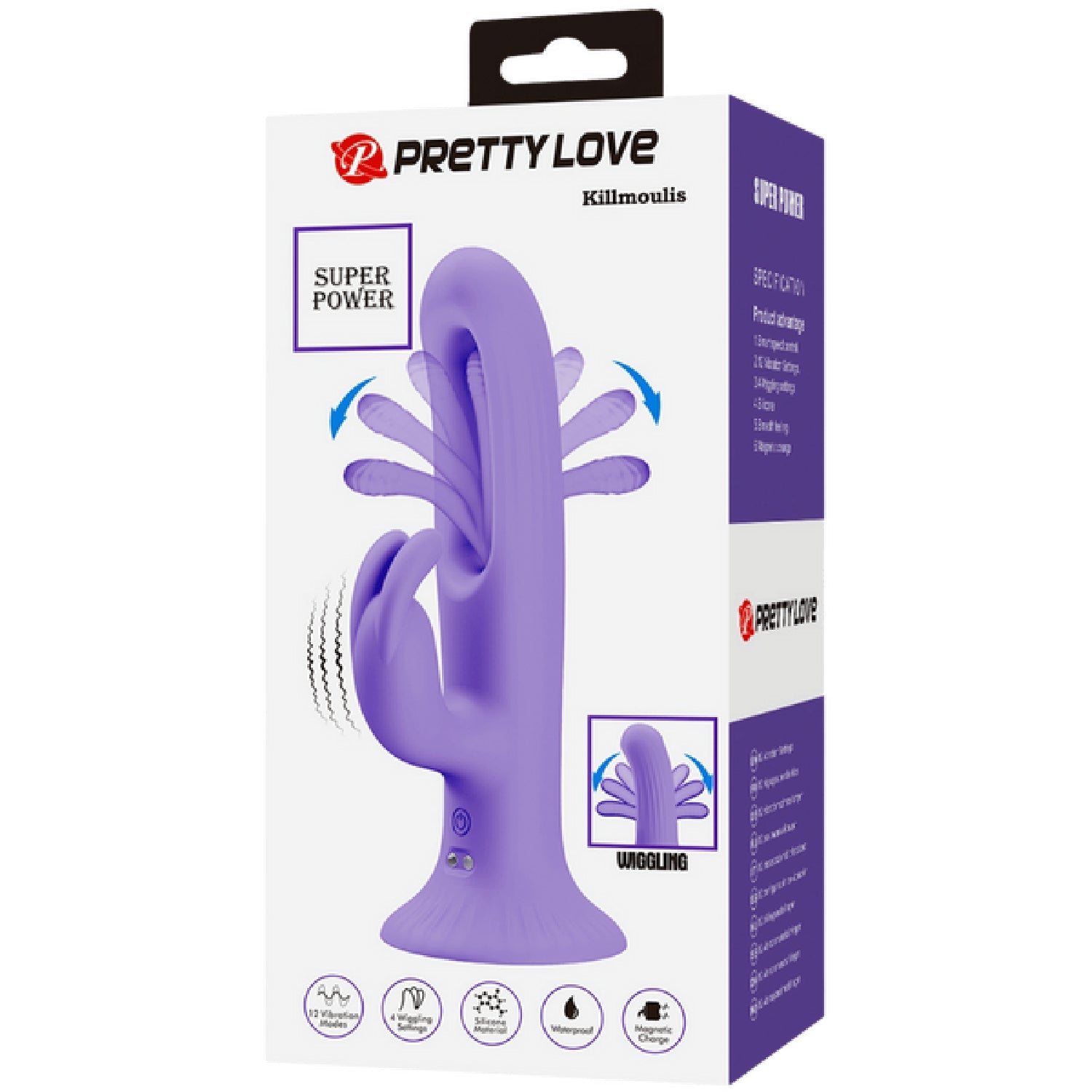 Killmoulis Vibrating Wiggling Rabbit Vibrator – 4 Settings 12 Vibration Modes Rabbit Vibrator > Vibrators > Ladies > Rabbit