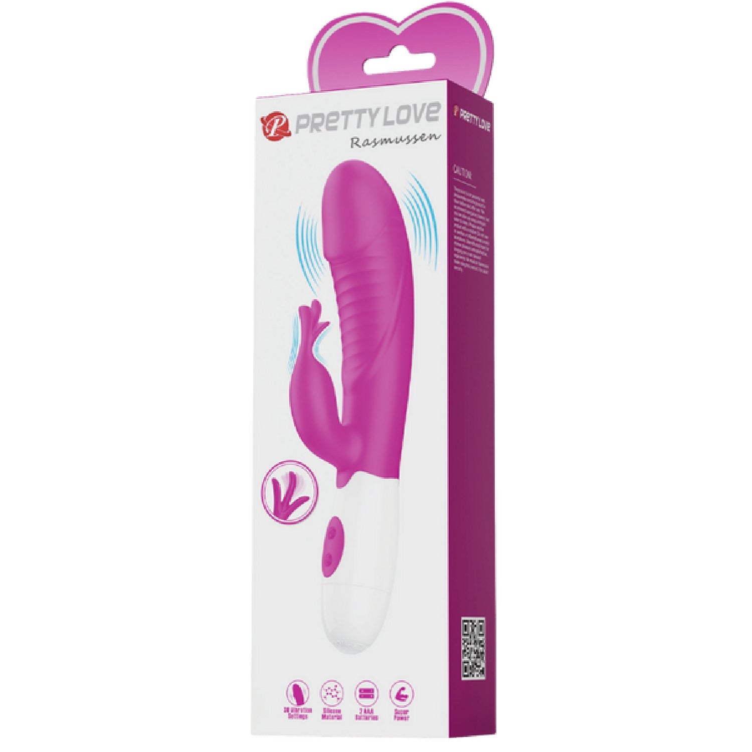 Rasmussen Dual Stimulator – G-Spot and Clitoral Vibrator with 30 Frequencies > Vibrators > Ladies > Rabbit