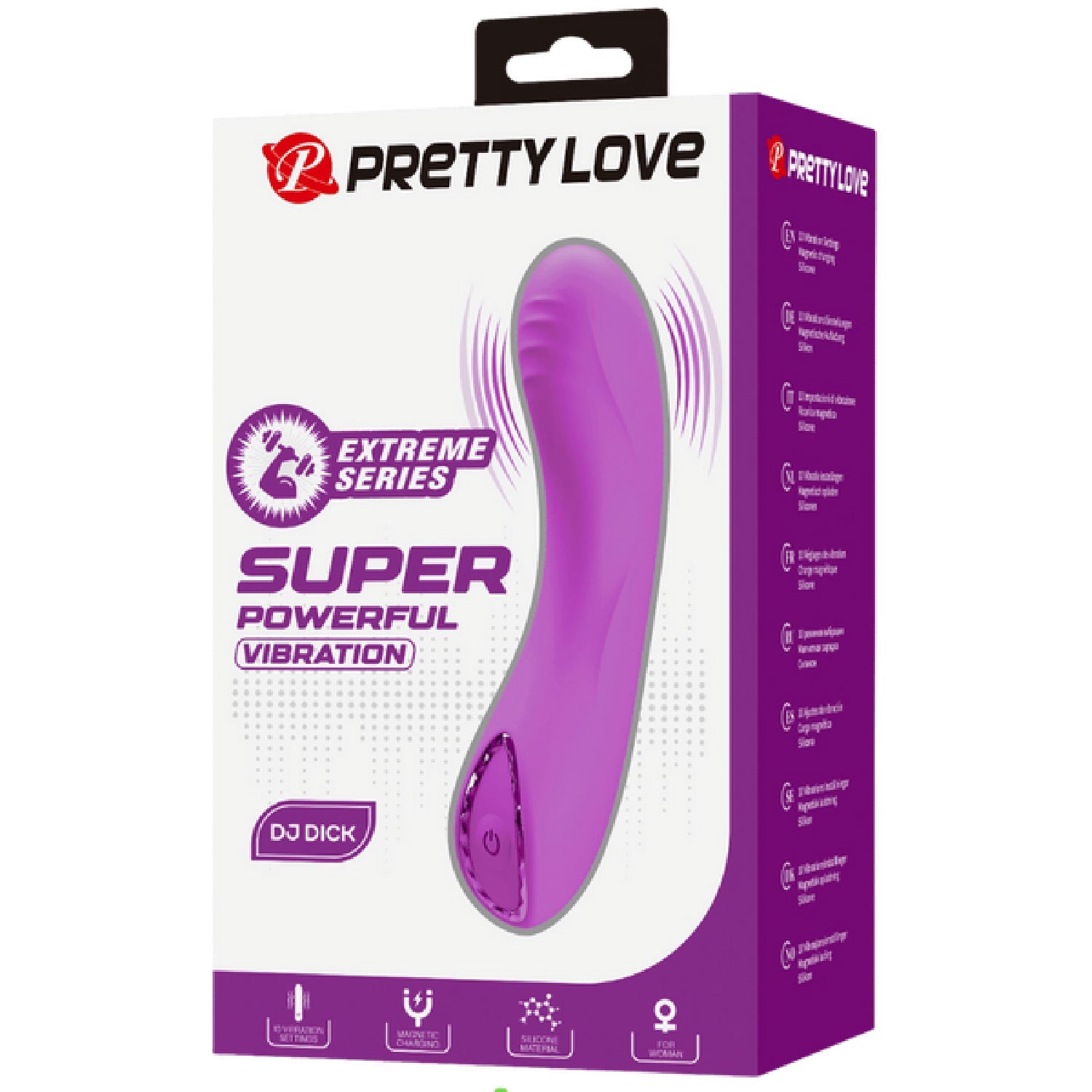 Rechargeable DJ Dick – Slim Silicone Vibrator with 10 Powerful Vibration Modes Secondary image