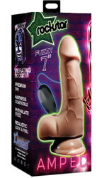 Fuzzy 7" Vibrating Dildo (Flesh) > Dildos > Realistic Dildos