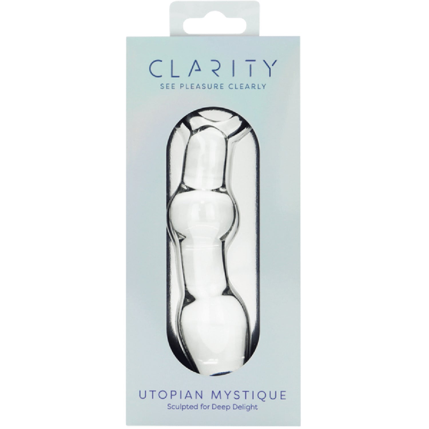 Utopian Mystique 5.2 Inch Ribbed Borosilicate Glass Anal Dildo > Glass > Dildos