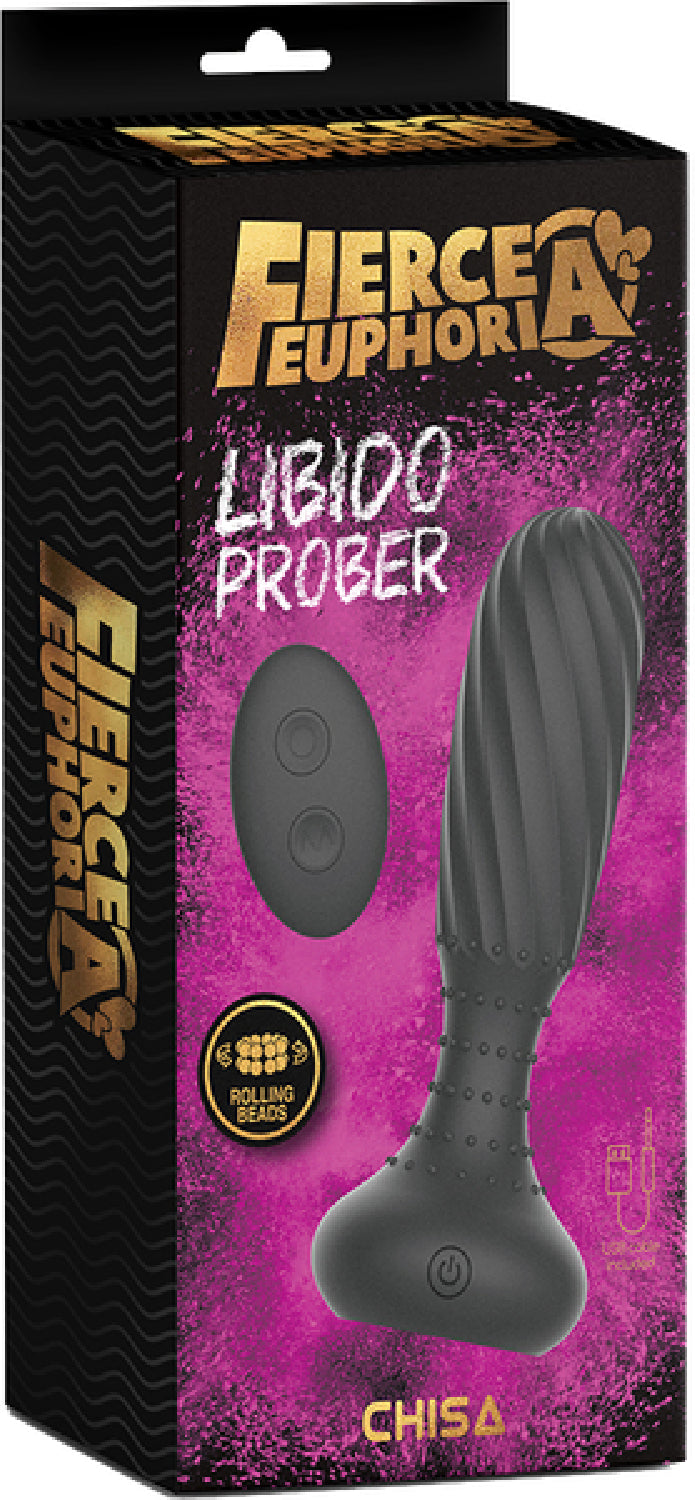 Fierce Euphoria Libido Prober – Remote-Controlled Gyrating Anal Plug with Rotating Beads > Anal Range > Vibrating Butt Plugs