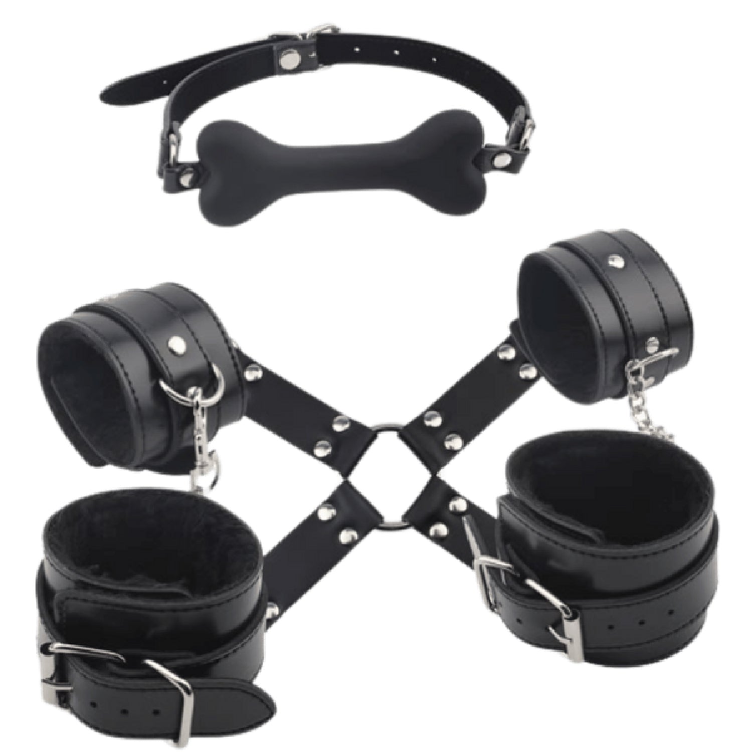 Fully Restrain Your Lover Set – Adjustable Collar Restraint Set Secondary image