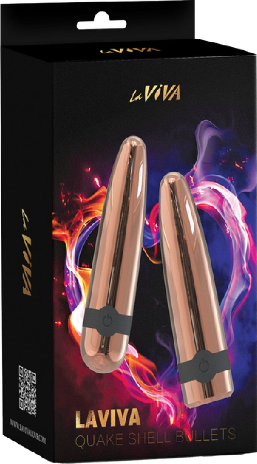 Laviva Quake Shell Bullets – Luxury Powerful Vibrating Bullet Set > Vibrators > Mini Vibrators