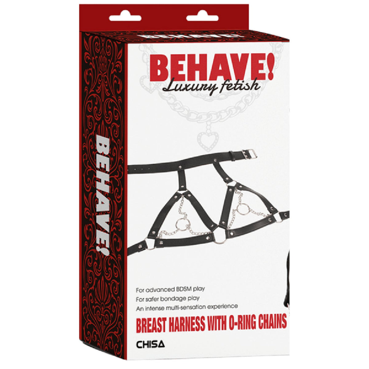 Breast Harness with O-Ring Chains – BDSM Bondage Harness > Clothes > Womens Harnesses