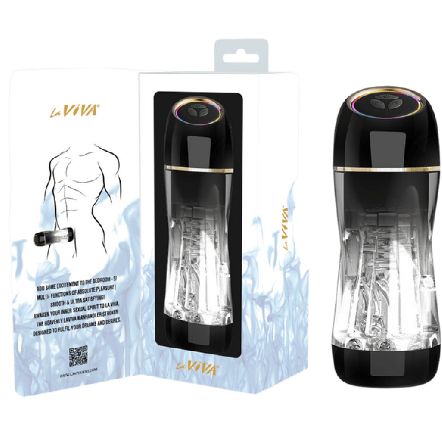 Manhandler Stroker – High-Tech Silicone Masturbation Sleeve with Rotation and Motion > Sex Toys For Men > Masturbators > Vibrating