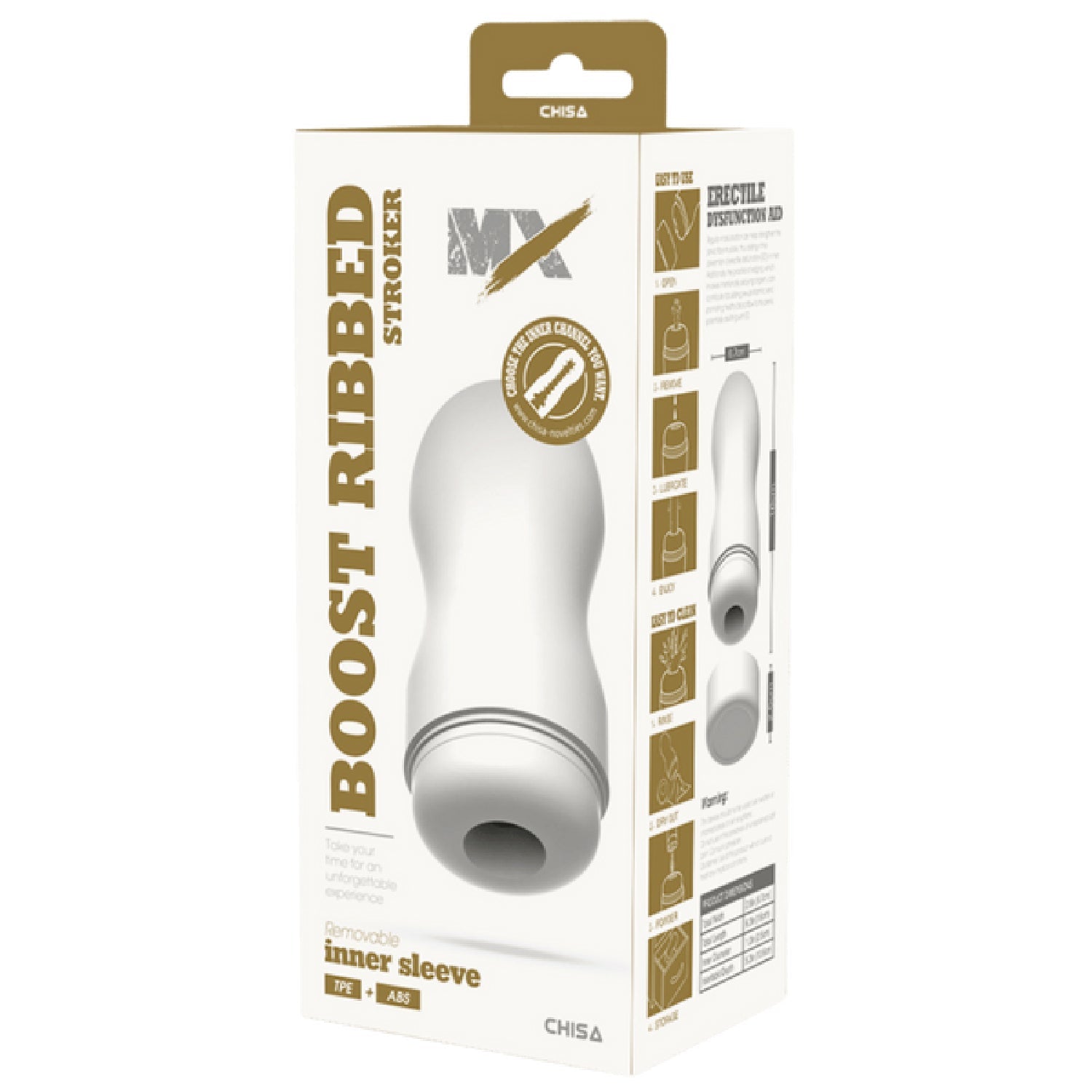 Boost Ribbed Stroker – Super-Soft 16cm Stroker Secondary image