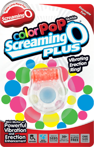 Screaming O Colour Pop Quickie Plus – Vibrating Erection Ring > Cock Ring > Vibrating