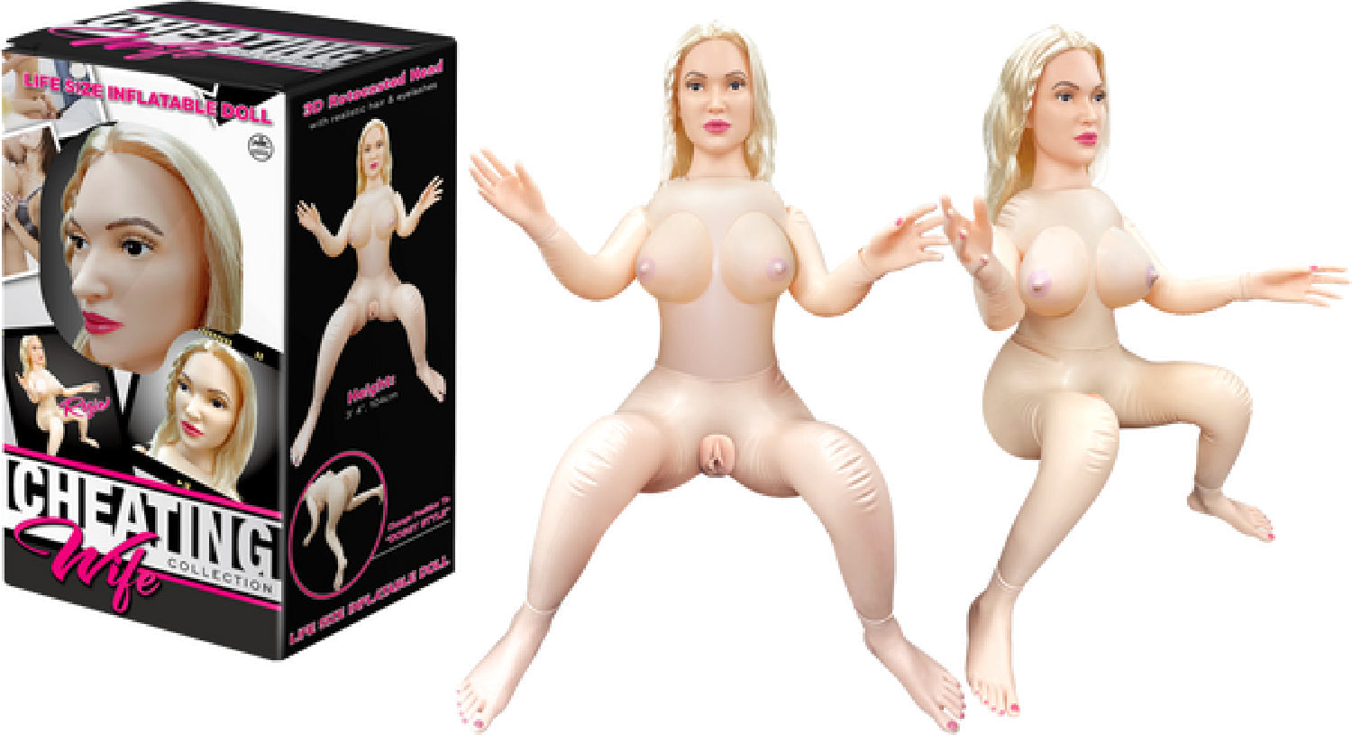 Rosie Inflatable Doll – Life Size 3'4 Height Realistic Haie And Eyelashes Position Doggie Style > Sex Toys > Sex Dolls > Inflatable Main image