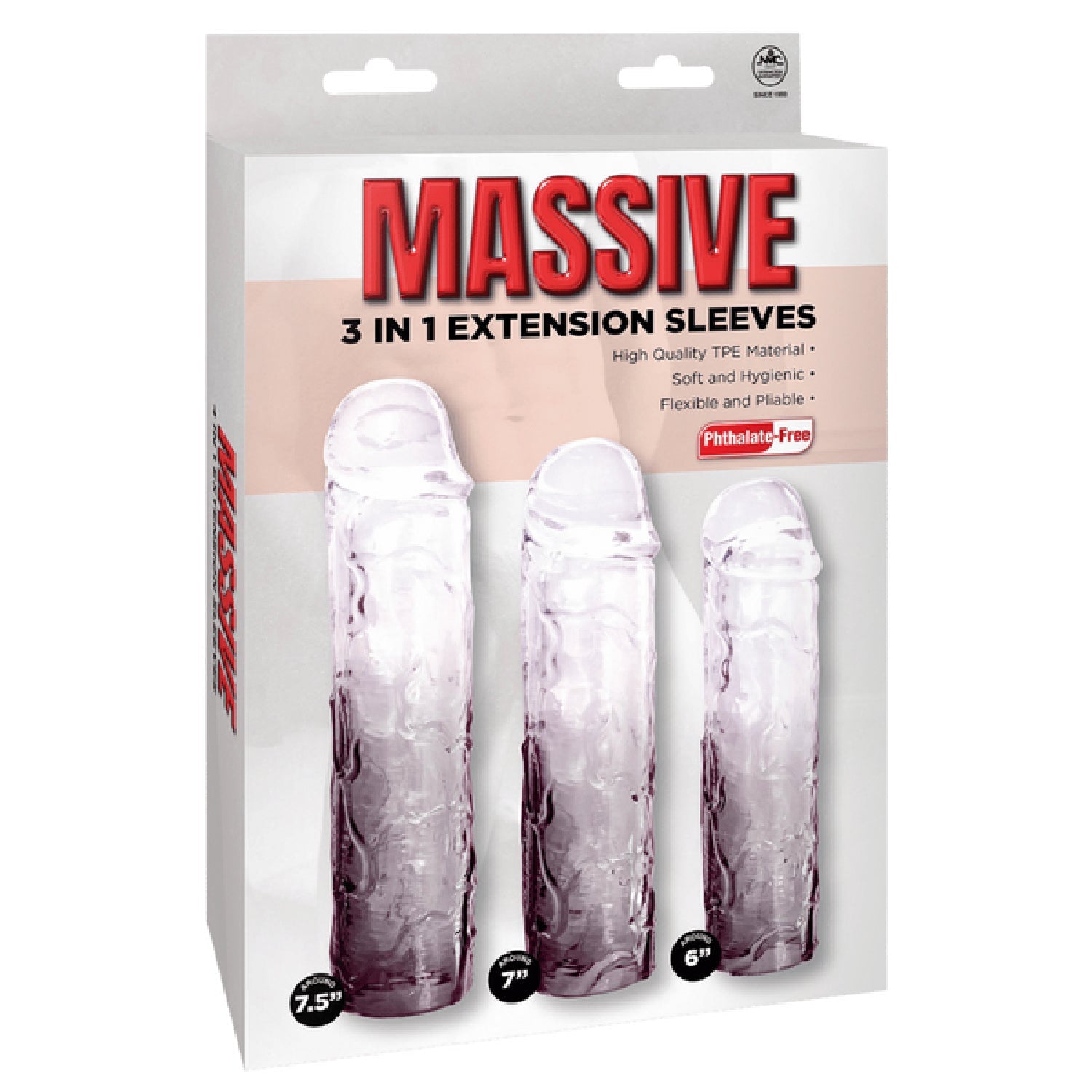 3 in 1 Extension Sleeve (Smoke) – High-Quality TPE Material Soft Flexible Sleeve with Multiple Sizes Secondary image