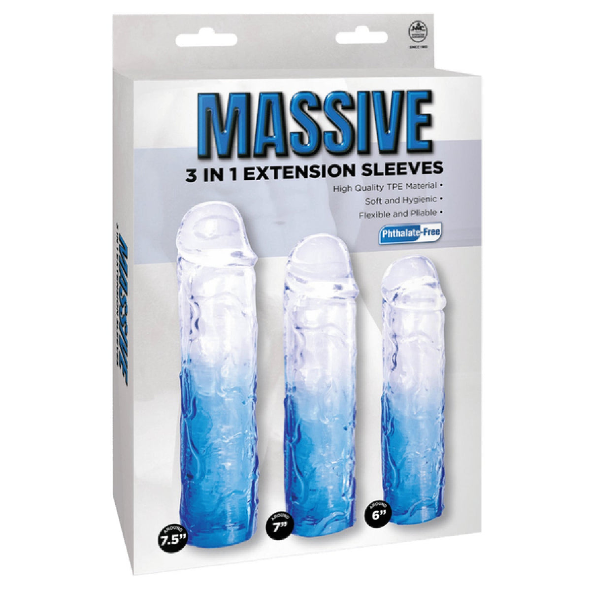 3 in 1 Extension Sleeve (Smoke) – High-Quality TPE Material Soft Flexible Sleeve with Multiple Sizes > Sex Toys For Men > Penis Sleeves