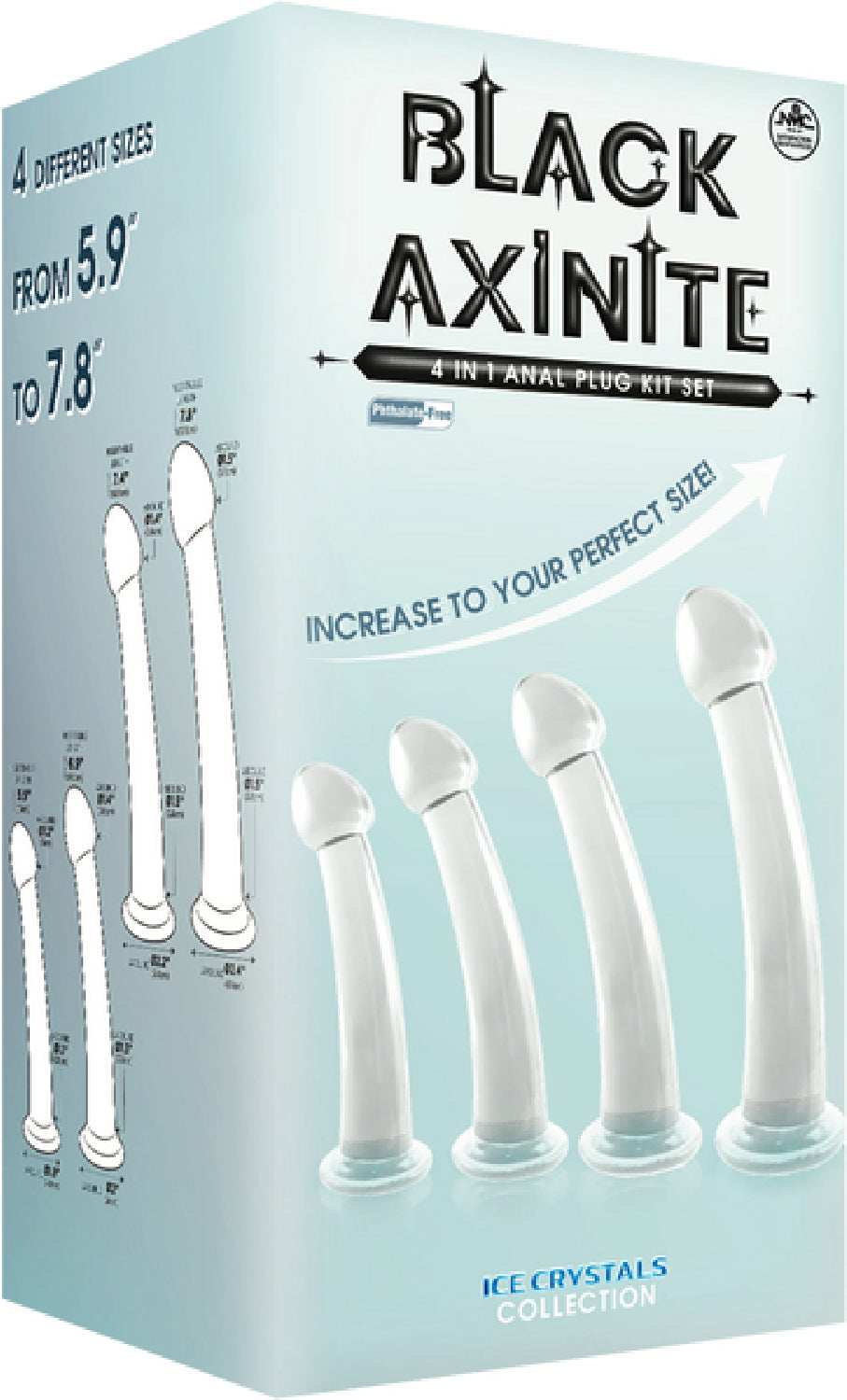 4 in 1 Anal Plug Kit – Flexible Hygienic Suction Cup Base Anal Plugs > Anal Range > Butt Plug Kits