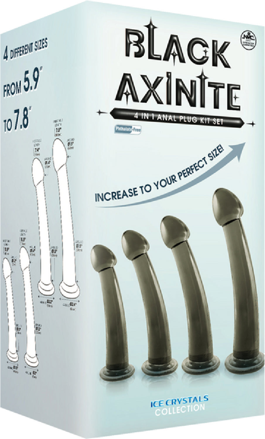 4 in 1 Anal Plug Kit – Flexible Hygienic Suction Cup Base Anal Plugs > Anal Range > Butt Plug Kits