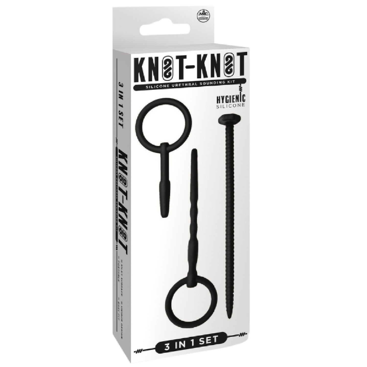 Silicone Urethral Sounding Kit (Black) – Body-Safe 6 to 8 Inch Urethral Sounds > Sex Toys For Men > Sounding Rods