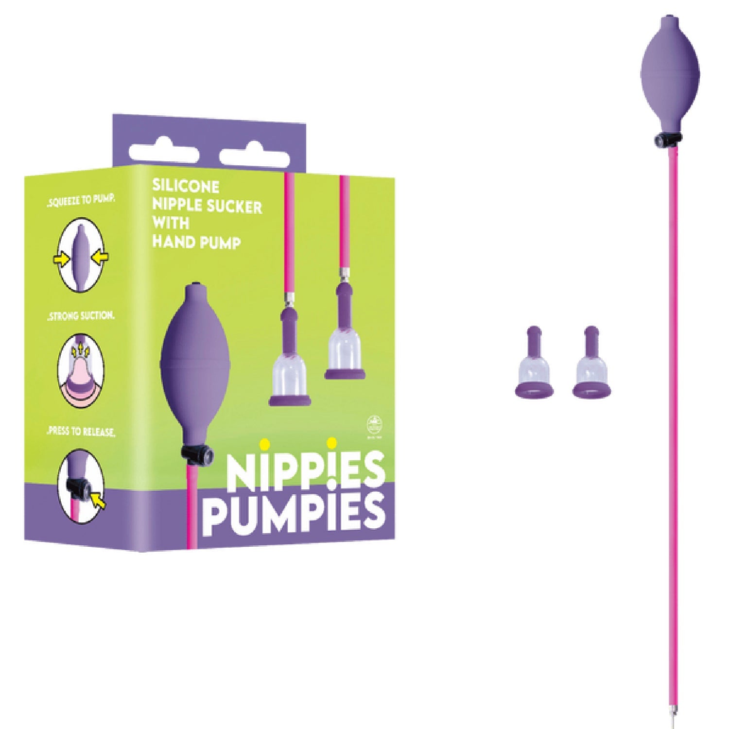 Nippies Pumpies – Silicone Nipple Sucker with 51.6cm Hose Pump Secondary image