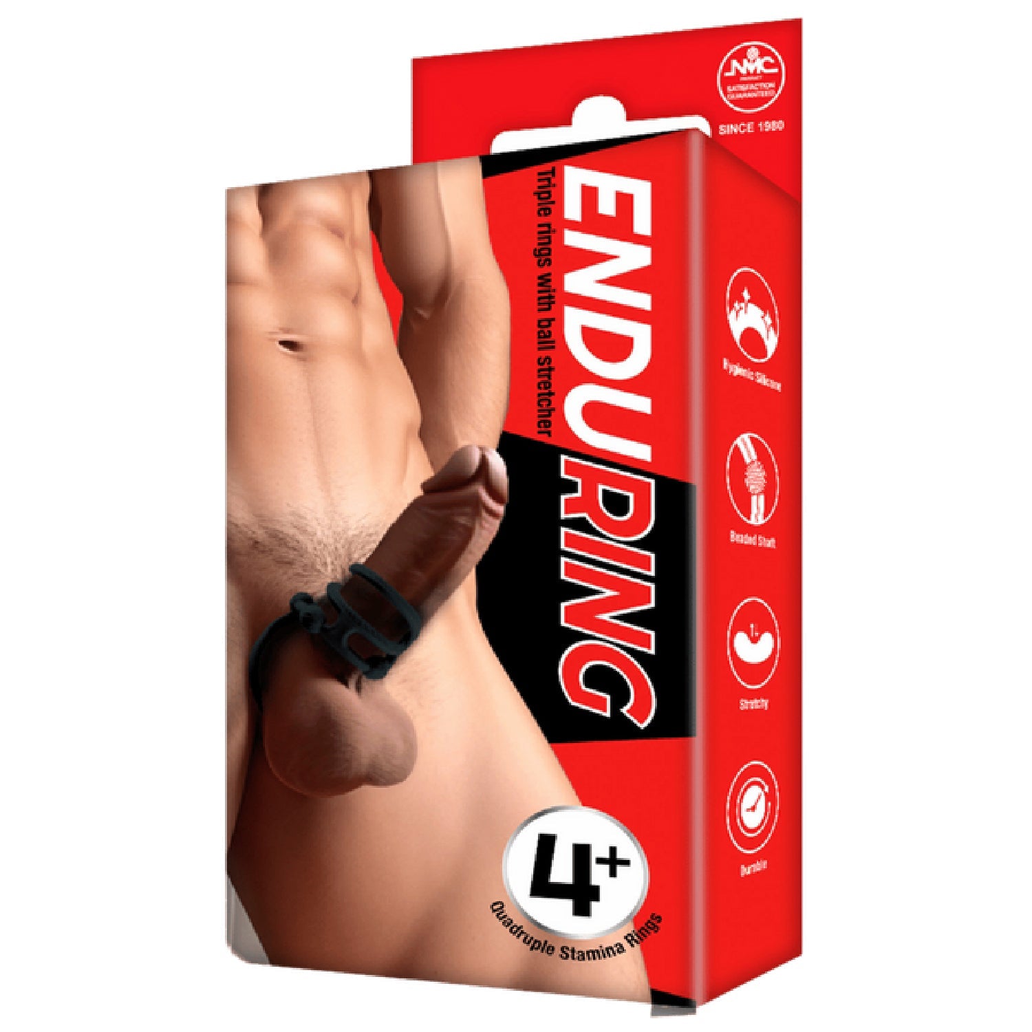 Triple Ring With Ball Stretcher – Stretchy Durable Silicone Ball Stretcher Secondary image