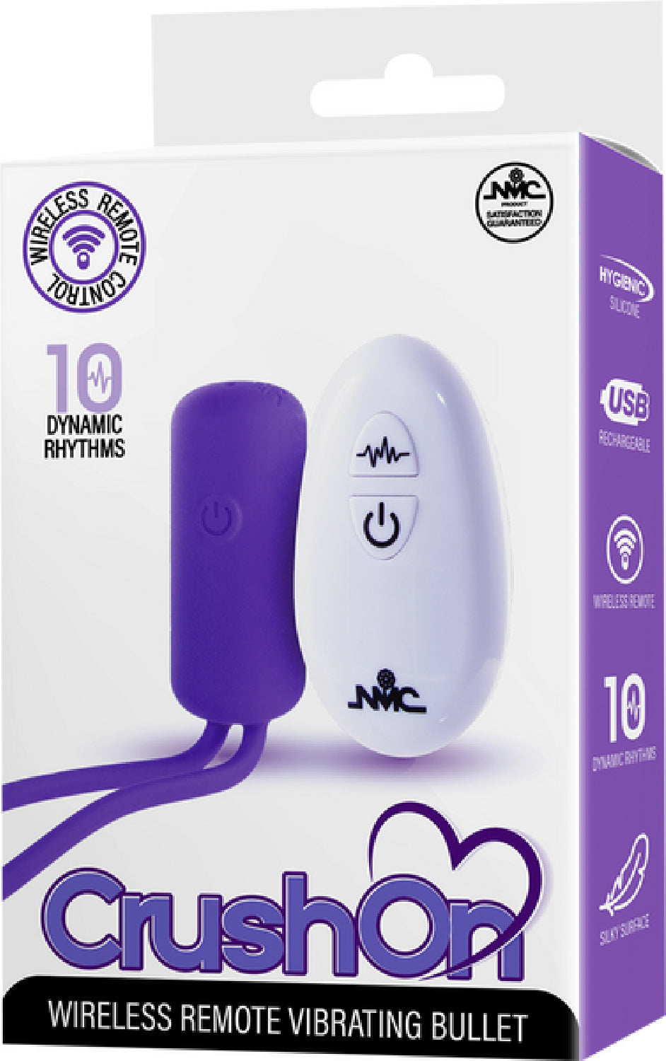 Crush On - Wireless Remote Vibrating Bullet – USB Rechargeable Silicone Bullet Vibrator Secondary image