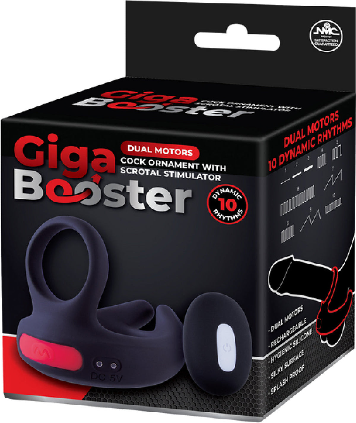 Dual Motor Cock Ring with Scrotal Stimulator – Rechargeable Splashproof Silicone Toy > Cock Ring > Vibrating