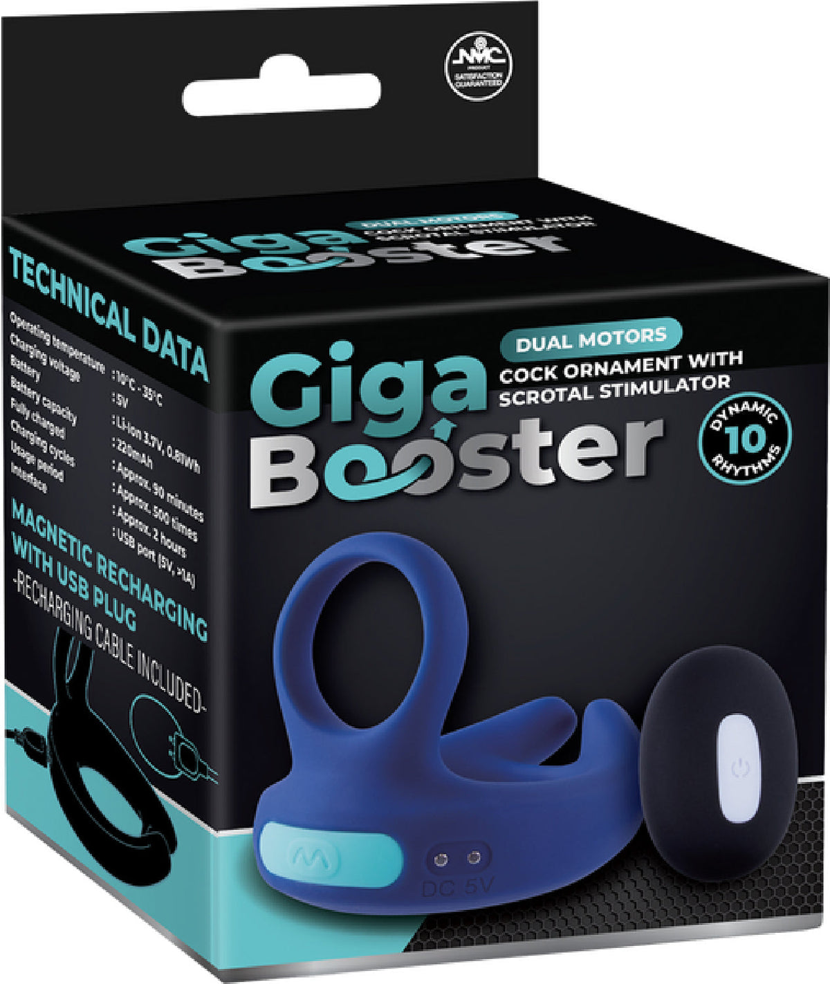 Dual Motor Cock Ring with Scrotal Stimulator – Rechargeable Splashproof Silicone Toy > Cock Ring > Vibrating