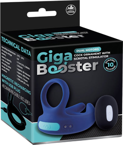 Dual Motor Cock Ring with Scrotal Stimulator – Rechargeable Splashproof Silicone Toy > Cock Ring > Vibrating