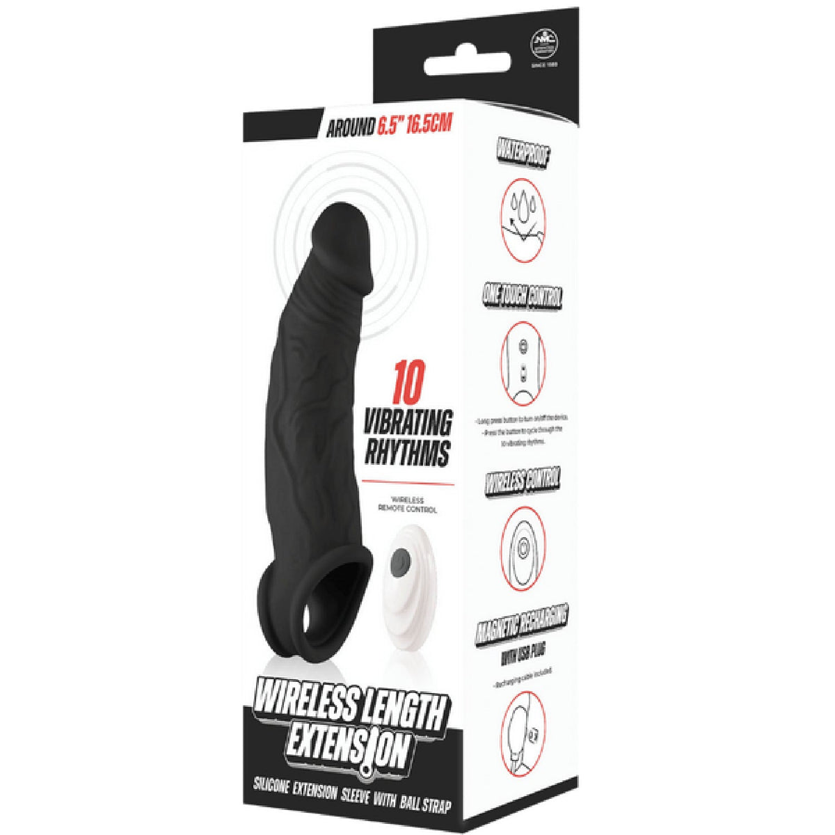 Wireless Length Extension – Waterproof 6.5 Inch Vibrating Extension Device > Sex Toys For Men > Penis Sleeves
