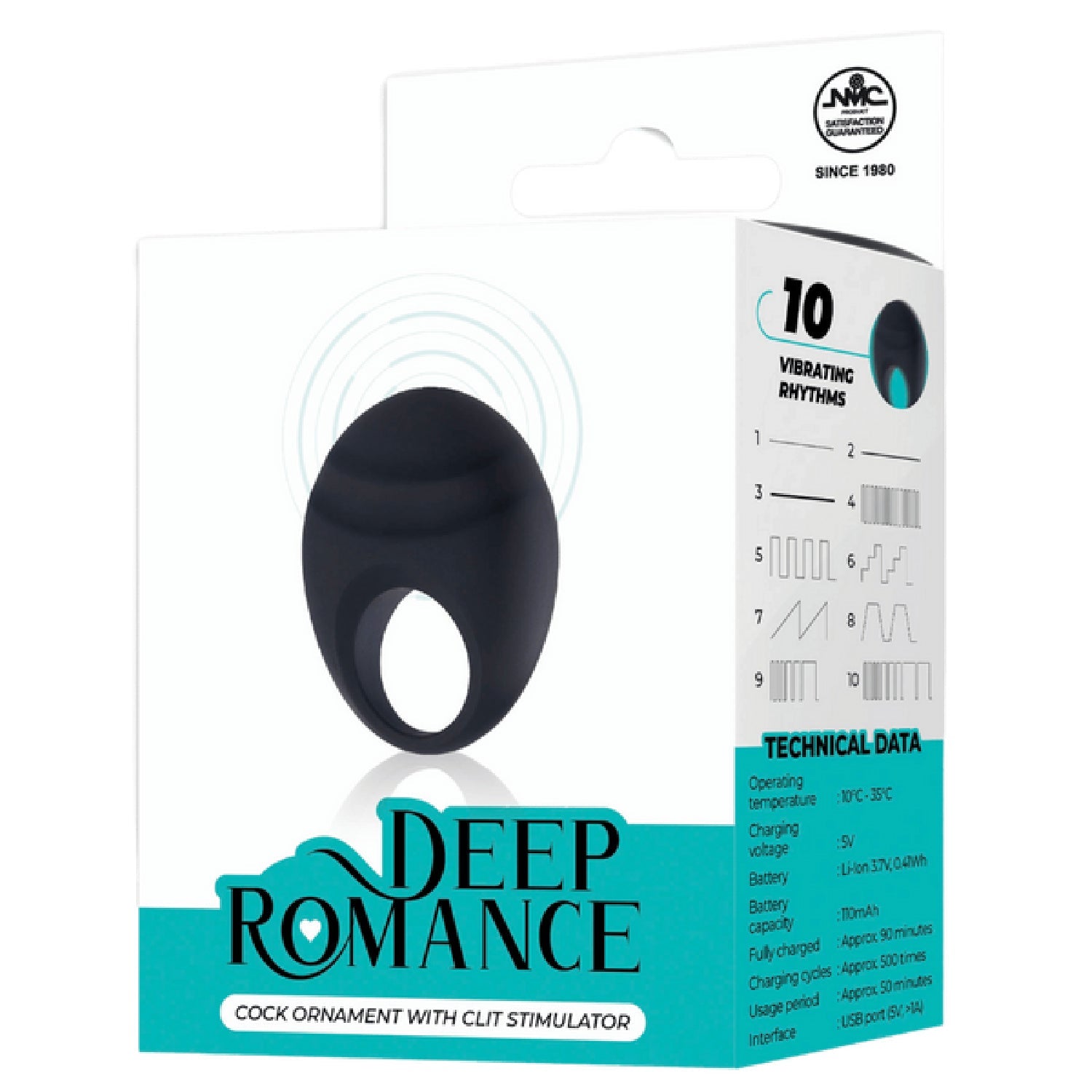 Cock Ring with Clit Stimulator – Splash-Proof Rechargeable Vibrator 3 Inch > Sex Toys > Couples Toys