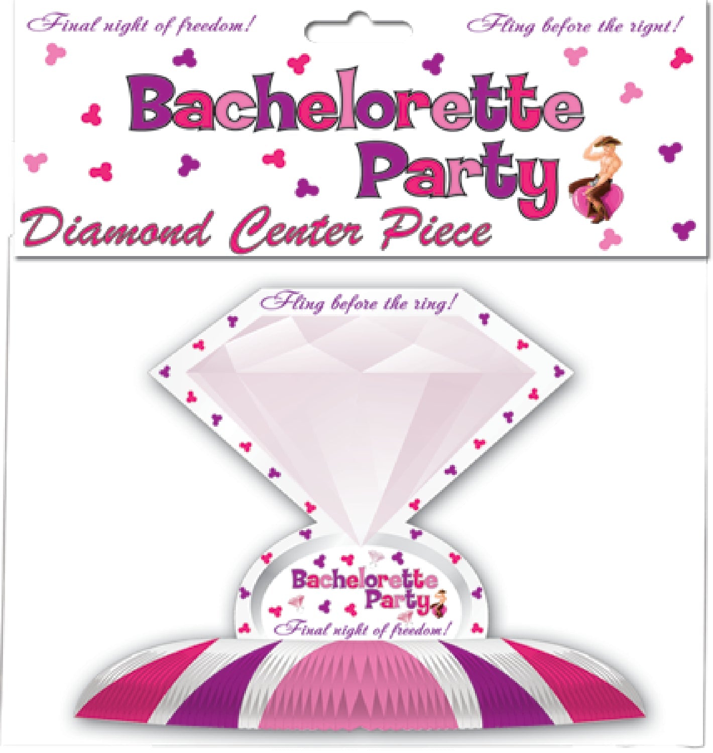 Diamond Centerpiece – Decorative Hen Party Table Accent > Novelties > Bachelor & Bachelorette Items