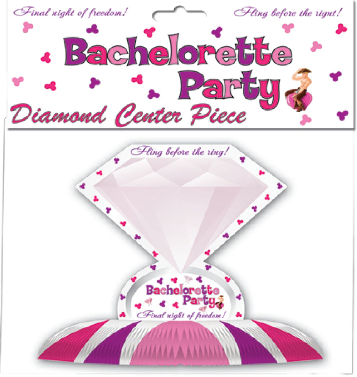 Diamond Centerpiece – Decorative Hen Party Table Accent > Novelties > Bachelor & Bachelorette Items