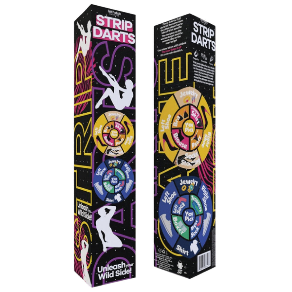 Strip Darts Game Reversible Magnetic Dartboard with Woman and Man Designs – Adult Party Game > Novelties > Games