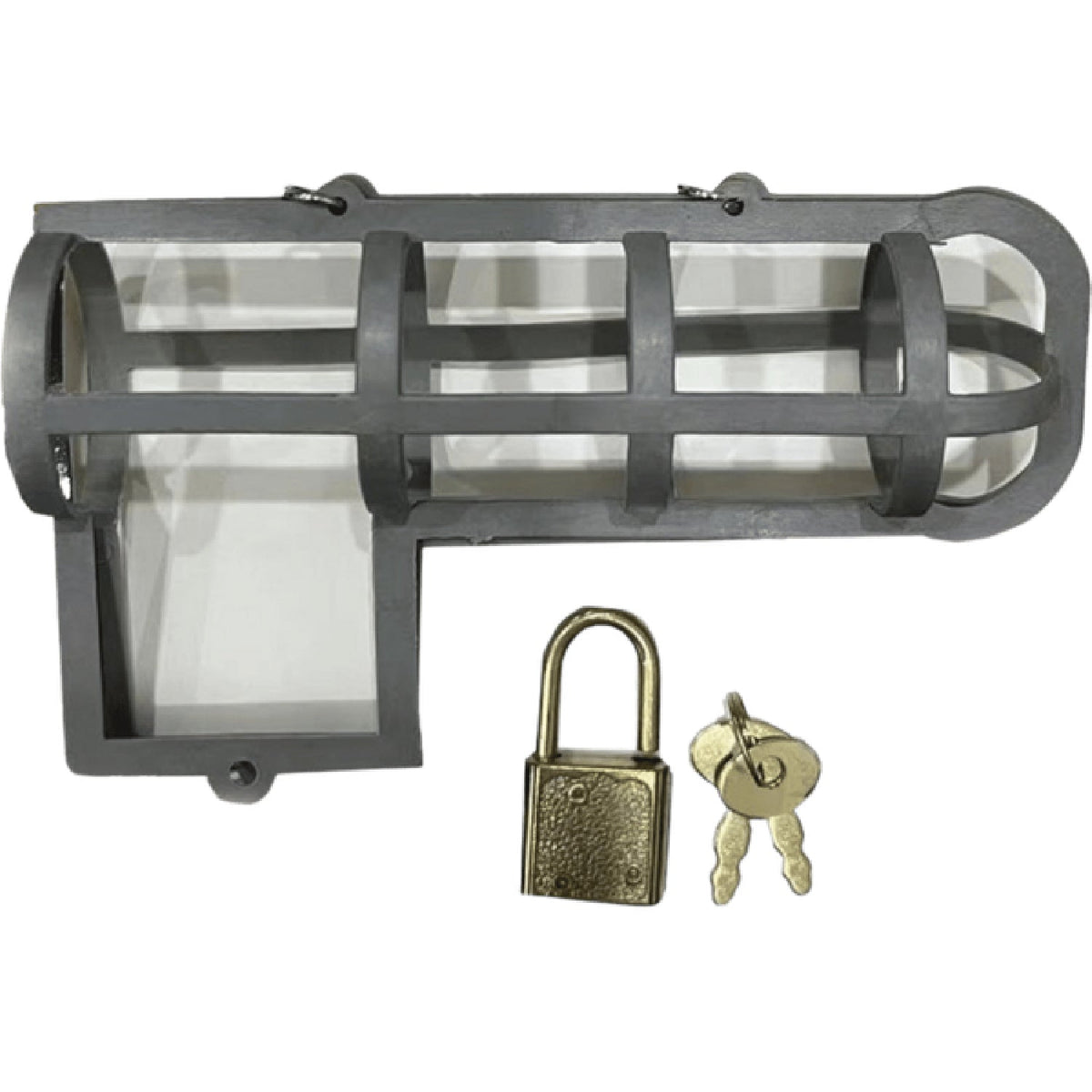 Cock Block – Adjustable Lockable Male Chastity Device with Master Lock and Key > Novelties > Gag Gifts