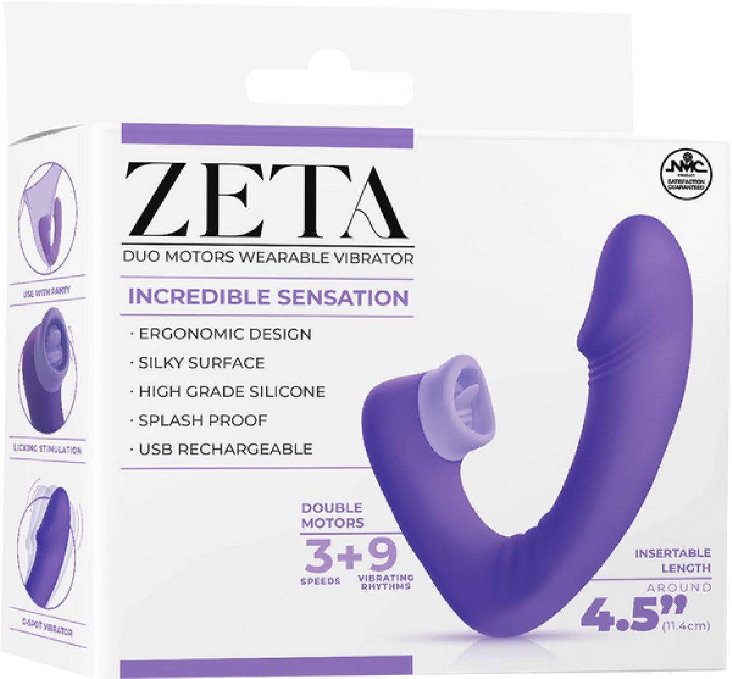 Dual Motor Wearable Vibrator – Splashproof 4.5 Inch USB Rechargeable Vibrator > Sex Toys For Ladies > Panty Vibes
