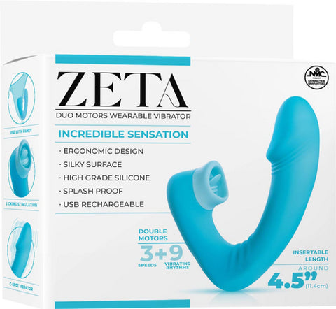 Dual Motor Wearable Vibrator – Splashproof 4.5 Inch USB Rechargeable Vibrator > Vibrators >