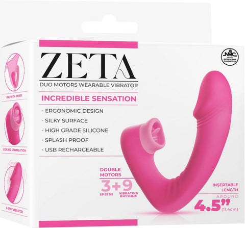 Dual Motor Wearable Vibrator – Splashproof 4.5 Inch USB Rechargeable Vibrator > Vibrators >
