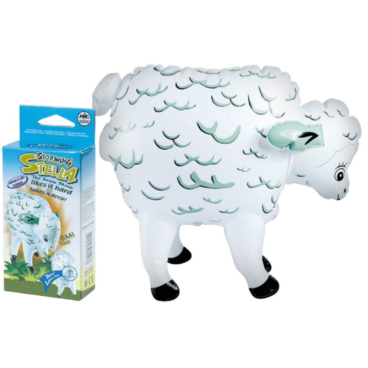 Storming Stella Mini Blow-Up Sheep – 12 Inch Inflatable Toy > Novelties > Gag Gifts
