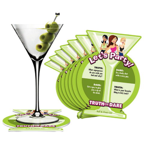 Truth or Dare Party Coasters – Party Game Accessories > Novelties > Party Supplies