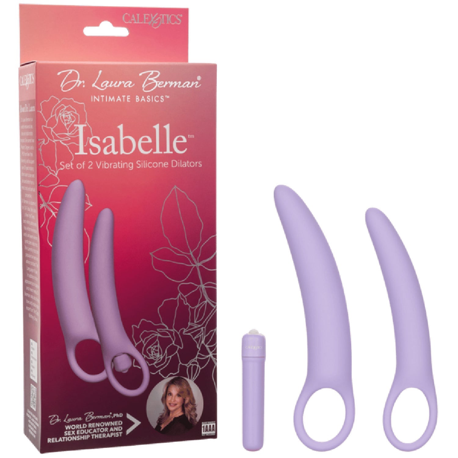 Isabelle Set of 2 Vibrating Silicone Dilators – Ergonomic Vaginal Dilators Secondary image
