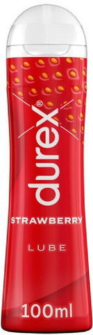 Durex Strawberry Lube – 100ml Flavored Personal Lubricant > Lube > Flavoured