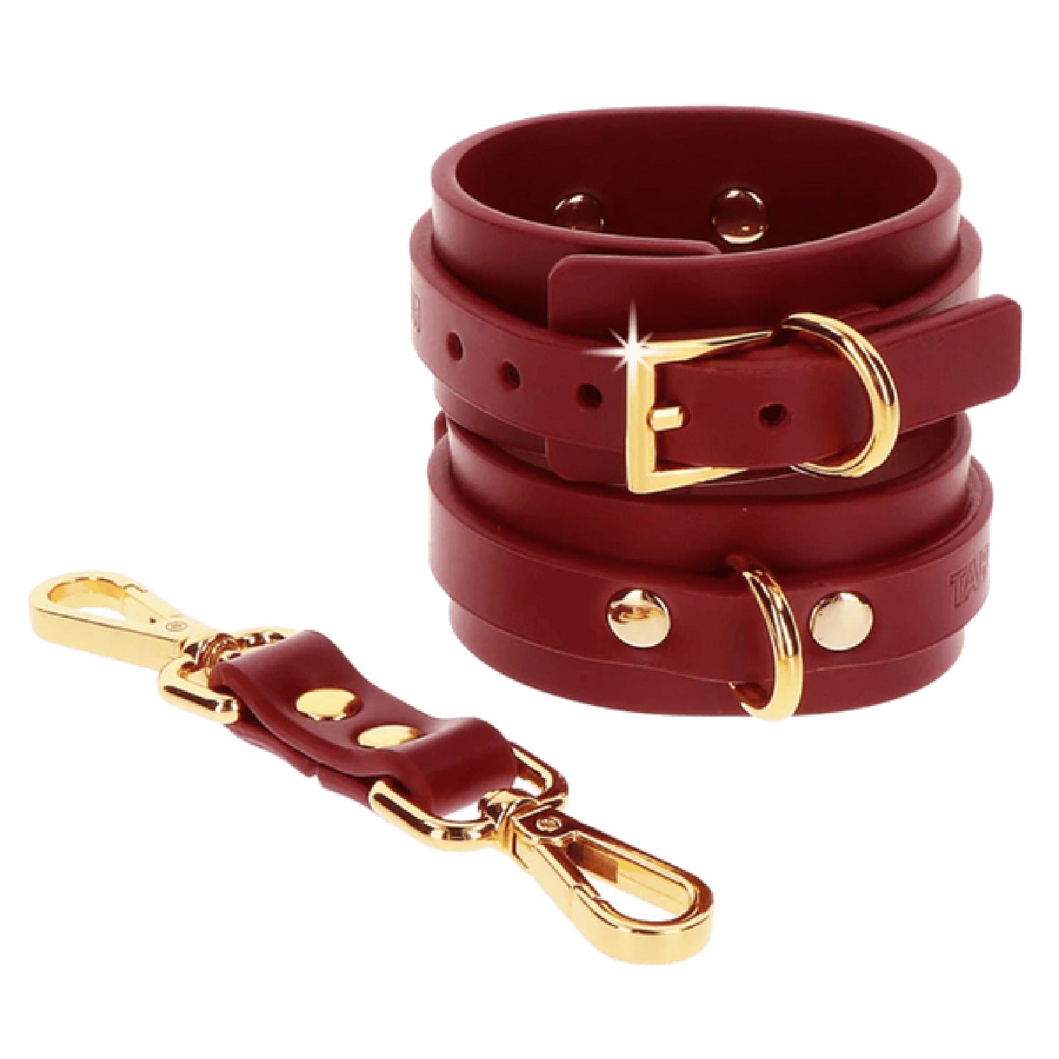 TABOOM D-Ring Collar and Wrist Cuffs Set – Fashion Accessory and BDSM Restraint > Bondage Gear > Restraints