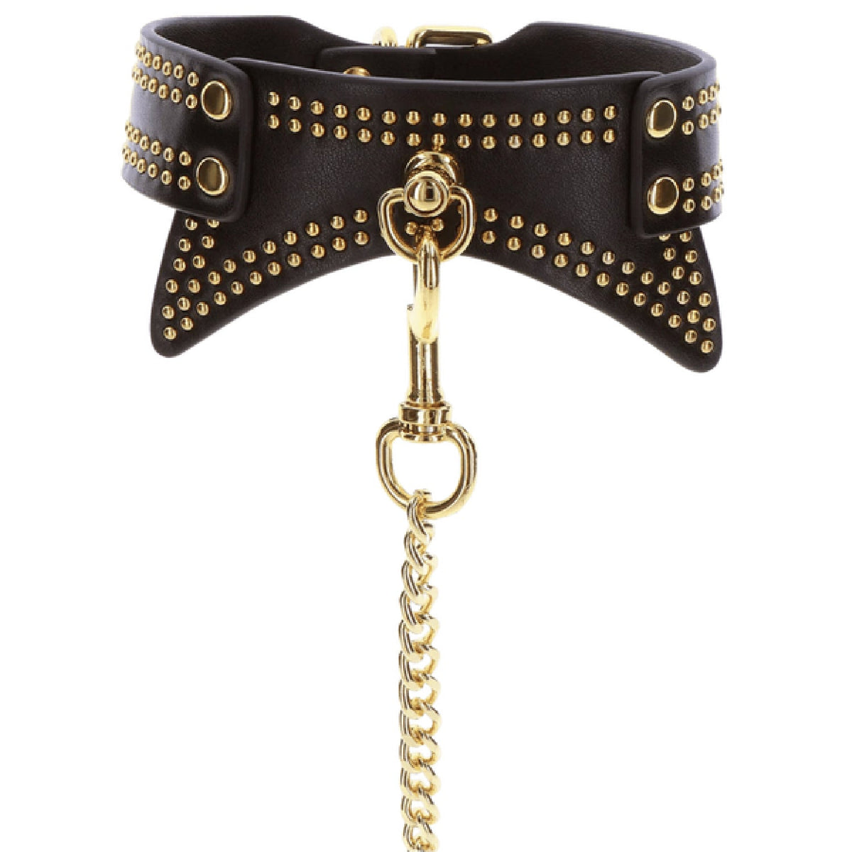 Taboom Studded Collar and Leash Set – Vegan Bondage Accessories > Bondage Gear > Collars & Leashes